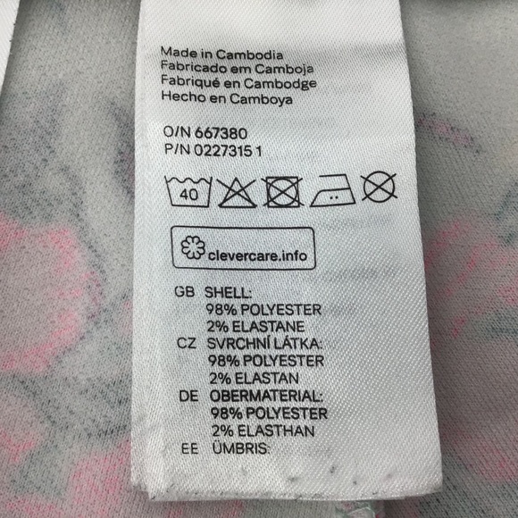 Divided H&M Hibiscus Patterned Skater Skirt, Small - Picture 15 of 16